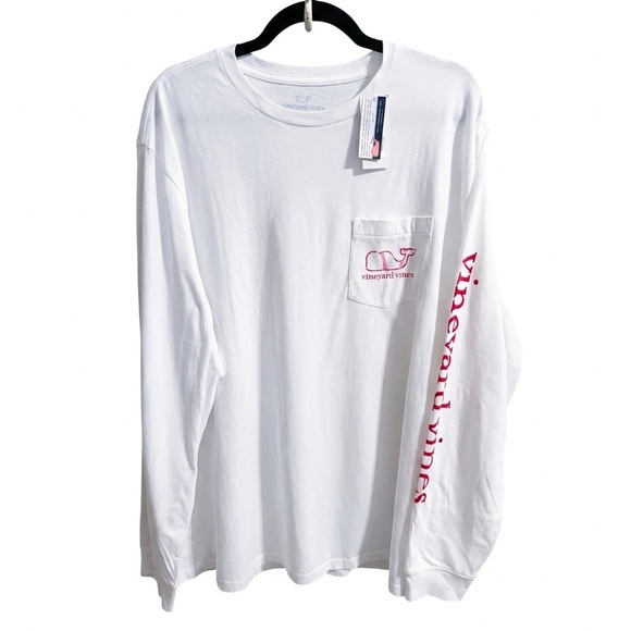 Vineyard Vines Other - NEW Mens Vintage Red Baseball Whale Long-Sleeve Graphic Tee